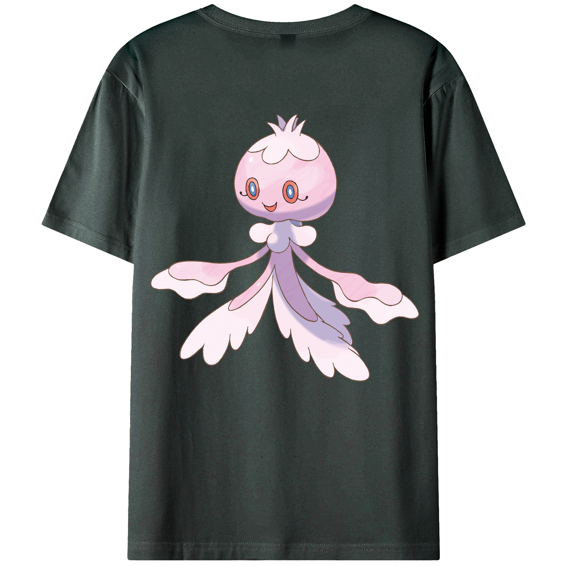 （画像用） ポケットモンスター Pokémon 綿100％ メンズ半袖Tシャツ（バックプリント） 通気性